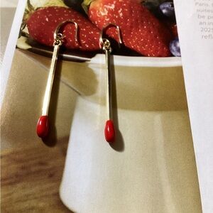 Gold Match Shape Earrings